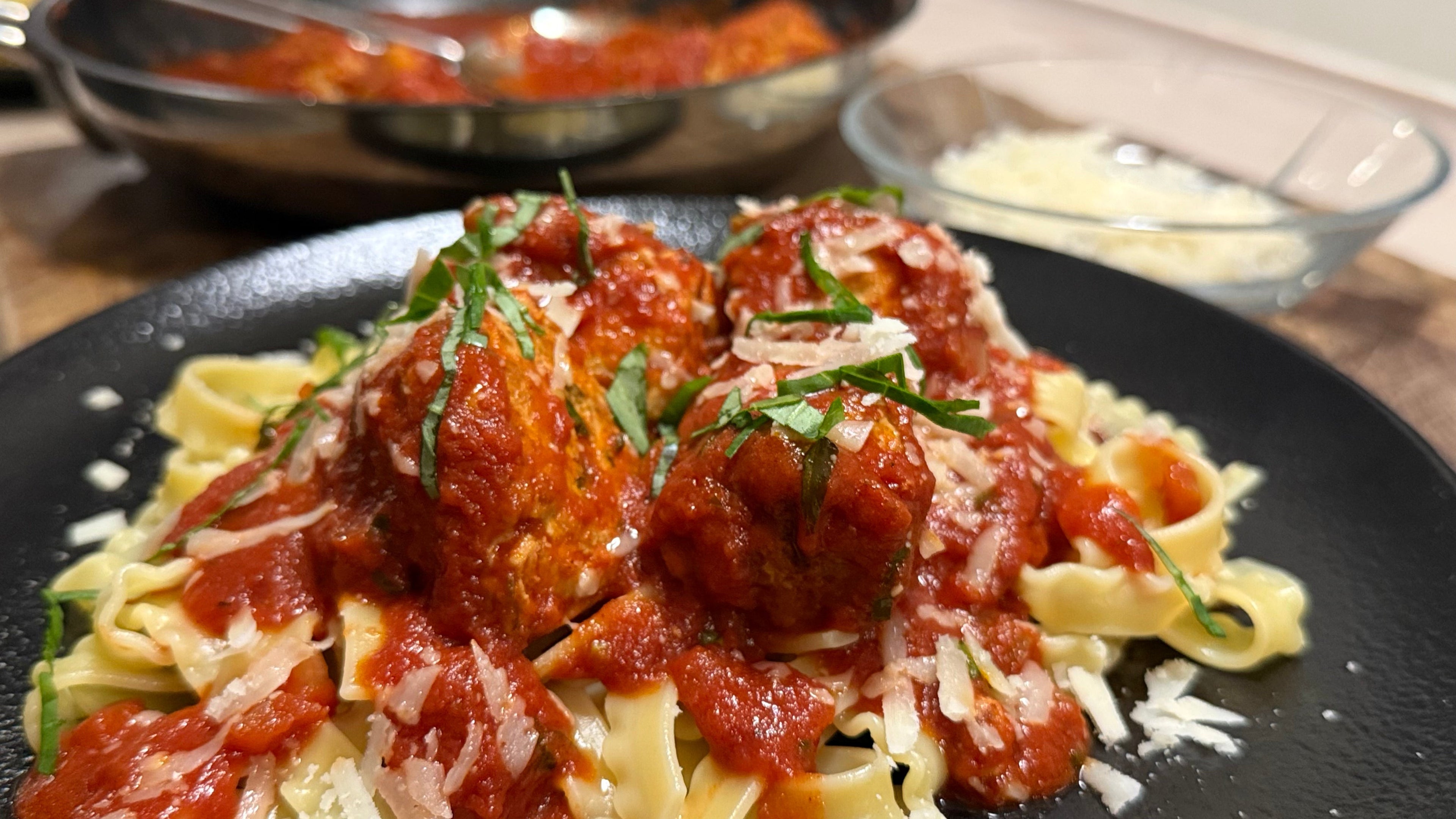 Fasan-polpette med citron, fennikel og parmesan