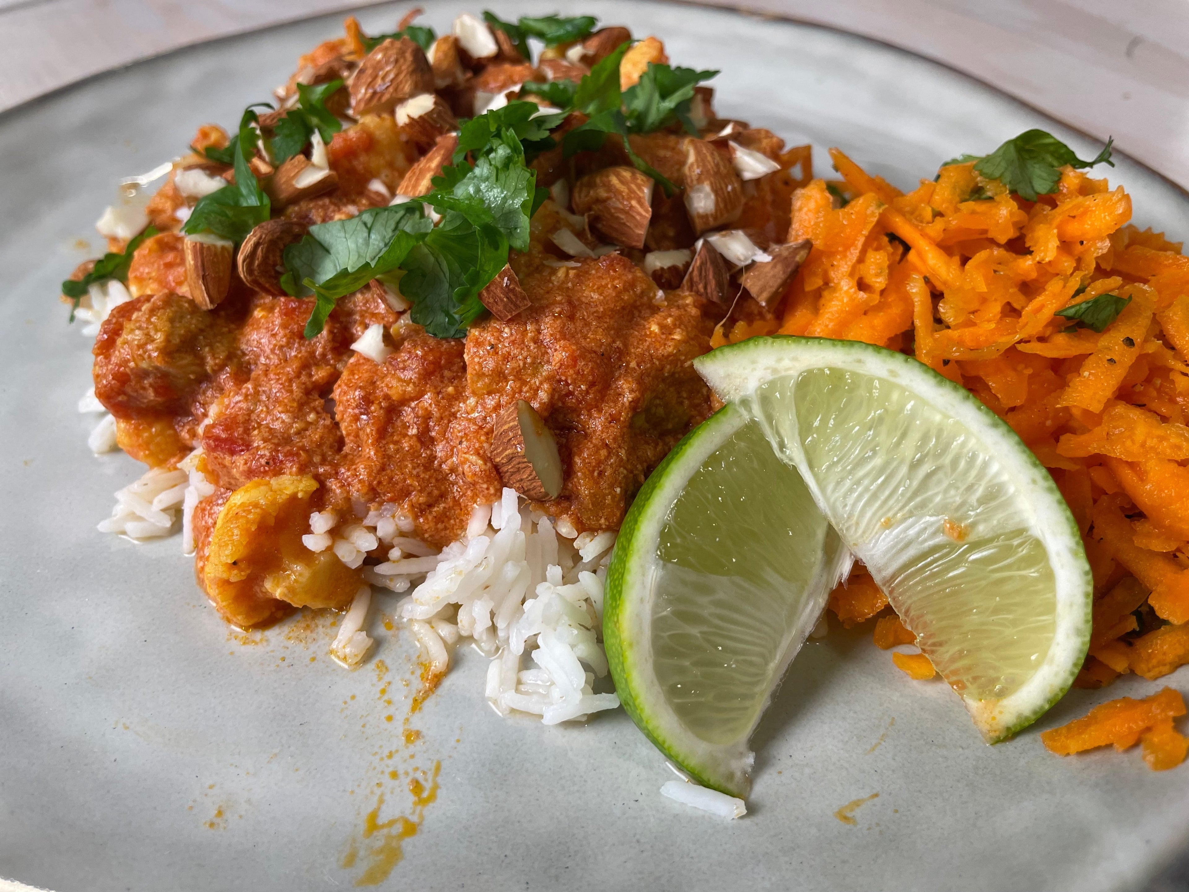 Dag 3 · Butter-fasan med blomkål og rå gulerod 🇮🇳