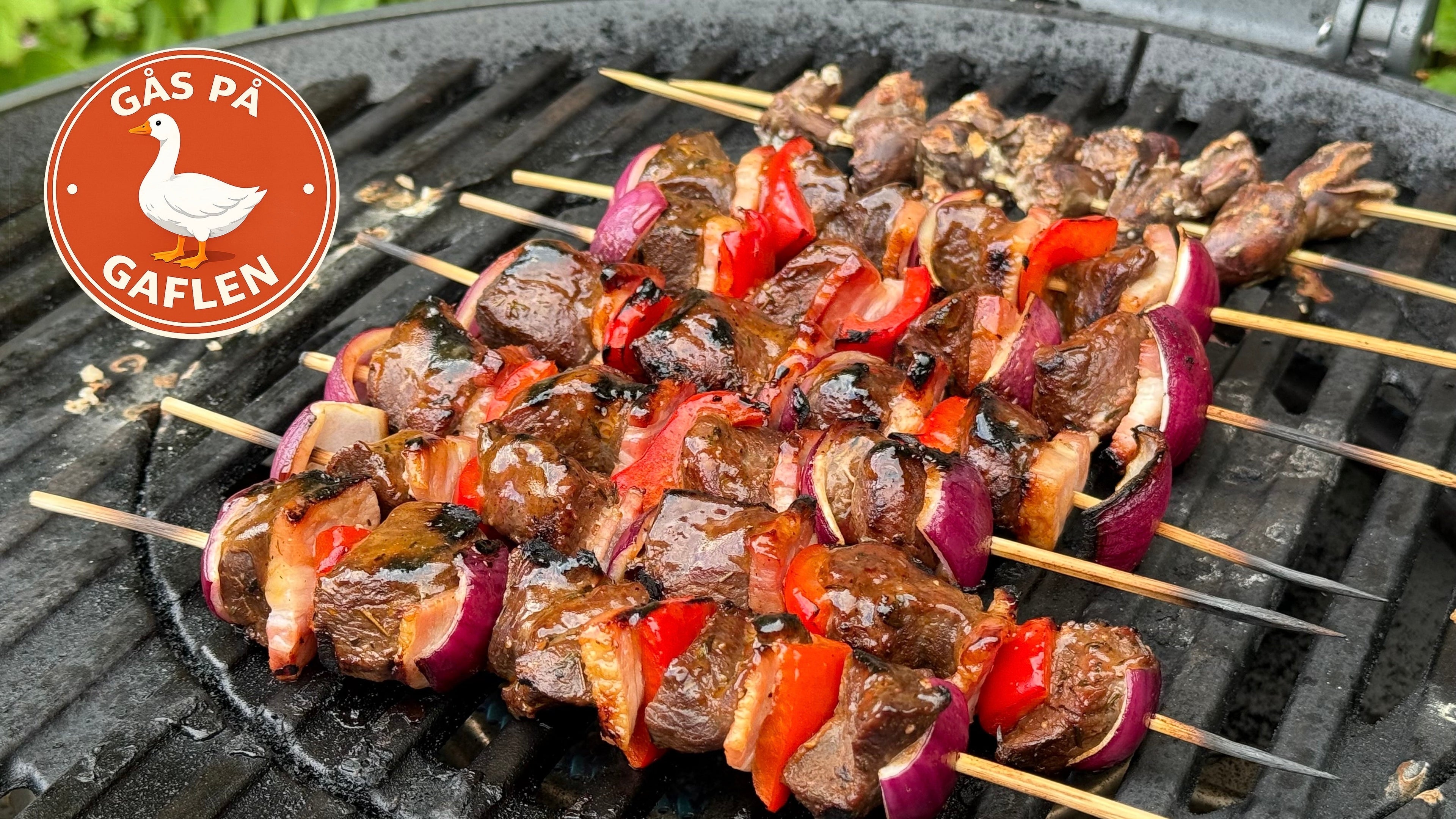 Gås på grillspyd